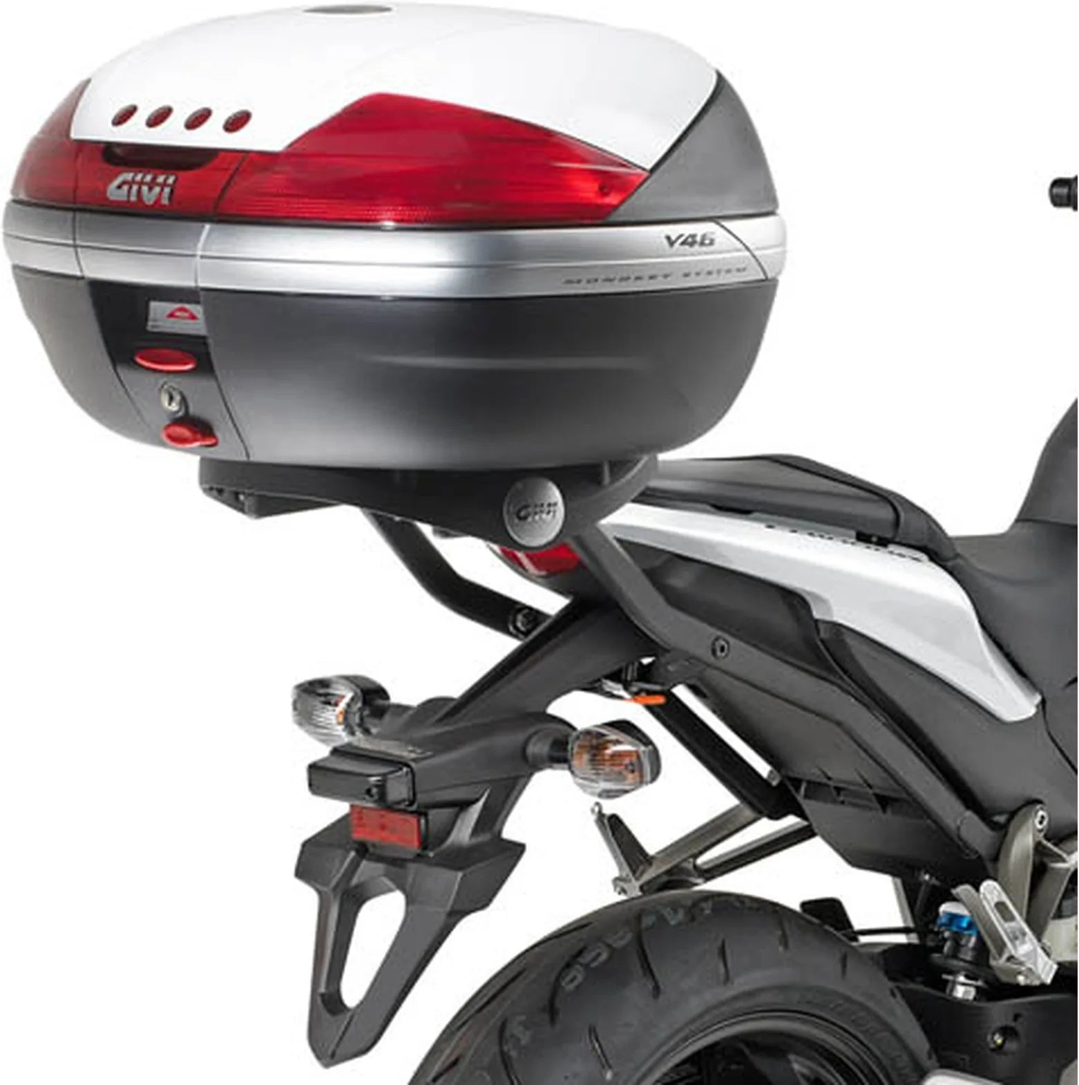Motorradkoffer Monokey Trekker Aluminium Schwarz 33 Lt Trekker Aluminium - Givi Kompatibel Mit Honda Cb 1000 R (2008-2017)