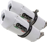 Dual Exhaust System With Sound Certification Albus Ceramic White Aluminium - Gpr Compatible With Ktm 990 Super Duke - R (2004-2012)