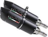 Doppelauspuffanlage Mit Geräuschzulassung Furore Alu Schwarz - Gpr Kompatibel Mit Suzuki Hayabusa 1300 (1999-2006)