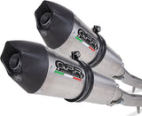 Dual Exhaust System Without Sound Certification Gpe Anniversary Titanium - Gpr Compatible With Kawasaki Zzr 1400 (2017-2022)
