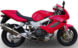 Doppelauspuffanlage Mit Geräuschzulassung Trioval Edelstahl - Gpr Kompatibel Mit Honda Vtr 1000 F Firestorm (1997-2007)