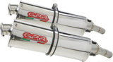 Dual Exhaust System With Sound Certification Trioval Stainless Steel - Gpr Compatible With Honda Cbr 1100 Xx Superblackbird - X Eleven (1997-2006)