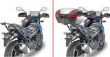 Monokey Trekker Outback Evo Smart Anodized Aluminium Top Case - 58 Lt Trekker Outback Evo Smart Anodized Aluminium - Givi Compatible With Suzuki Gsx-S 750 (2017-2021)