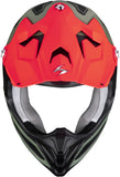 Offroad-Helm Für Motorrad Scorpion Exo Vx-22 Air Ultra Tct Mattgrün Schwarz Rot Updown Grösse Xs