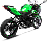 Auspuffendrohr Ohne Geräuschzulassung Gp Corsa Carbon Fiber - Leovince Kompatibel Mit Kawasaki Z 400 (2019-2021)