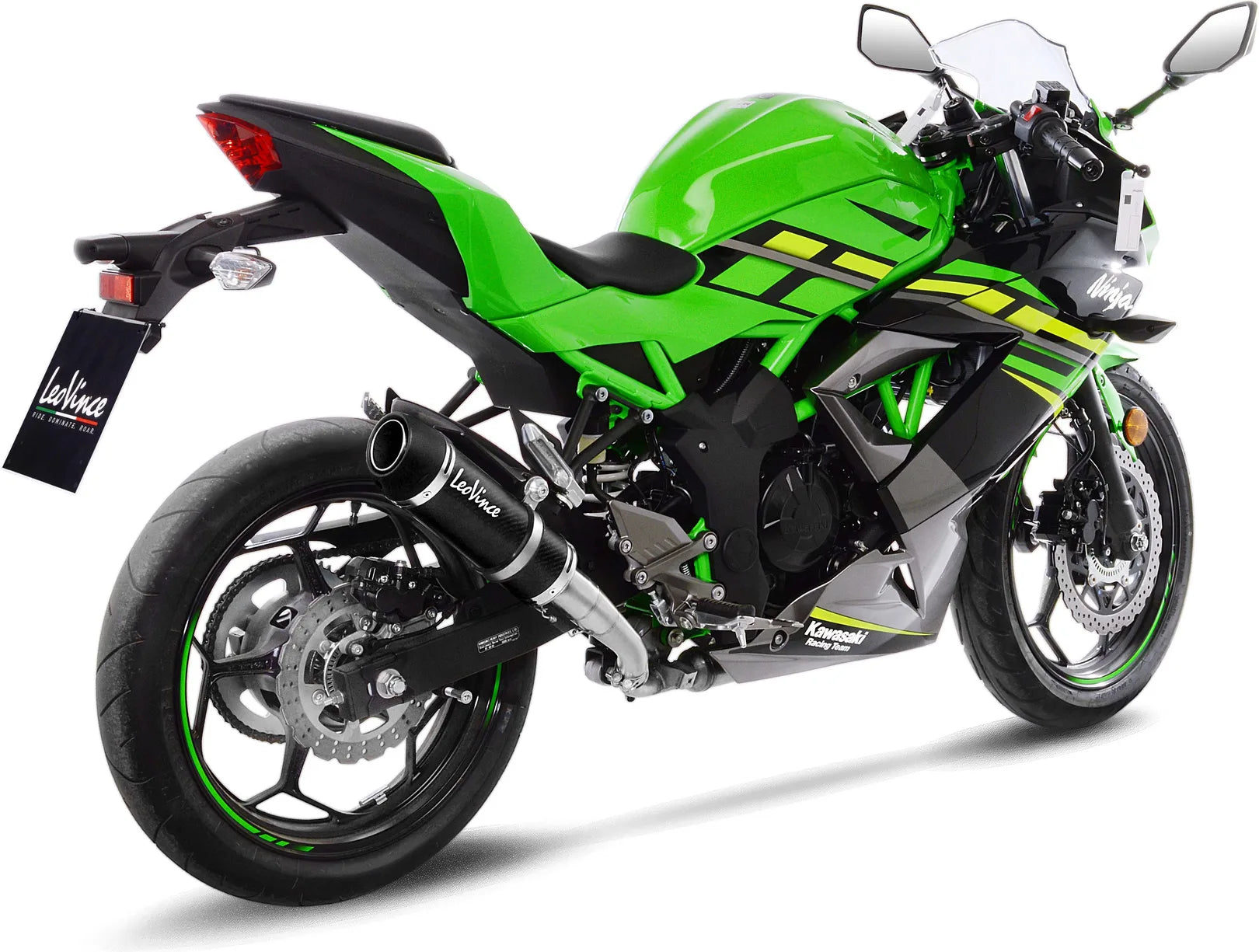 Auspuffendrohr Ohne Geräuschzulassung Gp Corsa Evo Carbon Fiber - Leovince Kompatibel Mit Kawasaki Ninja 125 (2019-2024)