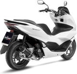 Komplette Auspuffanlage Ohne Katalysator Und Ohne Geräuschzulassung Gp Corsa Evo Carbon Fiber - Leovince Kompatibel Mit Honda Pcx 125 (2021-2024)