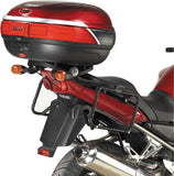 Monolock Black Top Case - 29 Lt Technopolymer - Givi Compatible With Yamaha Fzs 1000 Fazer (2003-2005)