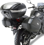 Monokey Black Top Case - 34 Lt Technopolymer - Givi Compatible With Yamaha Xj6 Diversion - F (2009-2013)