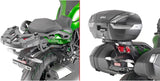 Motorradkoffer Monokey Trekker Alaska Aluminium Schwarz 56 Lt Trekker Alaska Aluminium - Givi Kompatibel Mit Kawasaki Ninja H2 Sx (2018-2024)