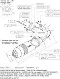 Complete Catalytic Exhaust System With Sound Certification Touring Stainless Steel - Leovince Compatible With Kymco Top Boy 50 On/Off (1996-2006)
