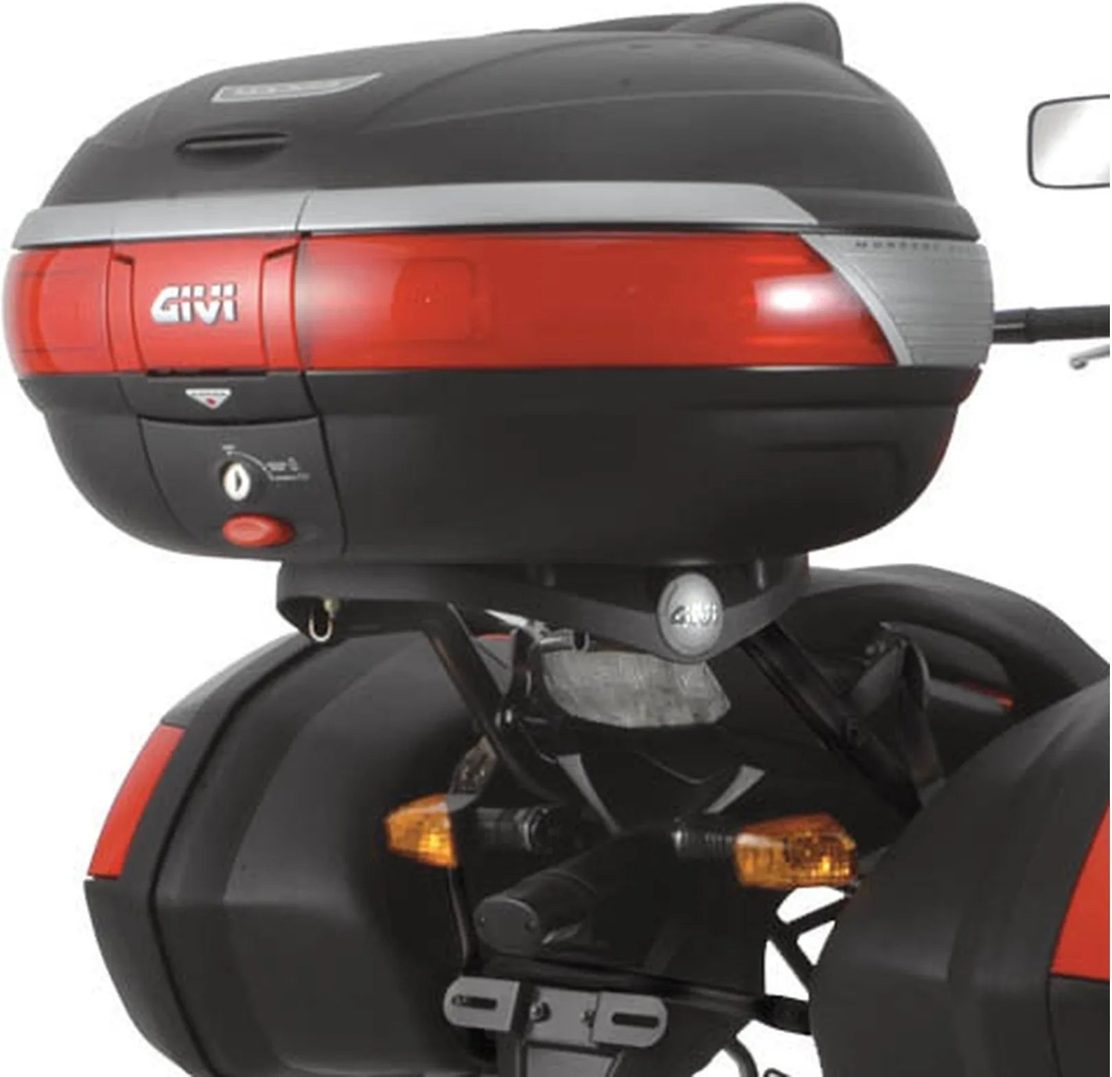 Motorradkoffer Monokey Trekker Outback Evo Smart Aluminium 58 Lt Trekker Outback Evo Smart Aluminium - Givi Kompatibel Mit Kawasaki Versys 650 (2006-2009)