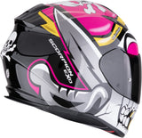 Full-Face Motorcycle Helmet Scorpion Exo Exo-491 Polycarbonate Pink Pirate Size Xs
