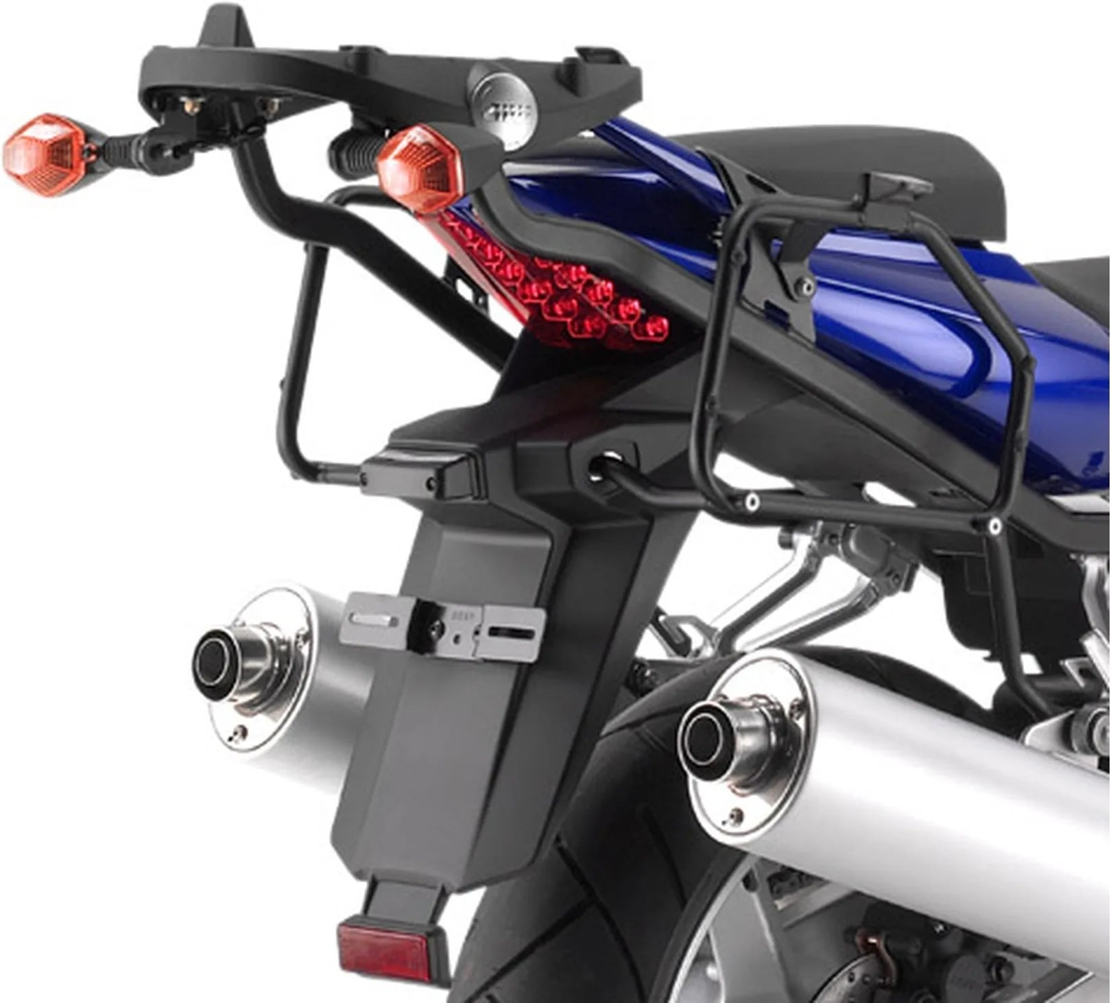 Motorradkoffer Monokey Aluminium 47 Lt Technopolymer - Givi Kompatibel Mit Suzuki Sv 1000 - S (2003-2008)