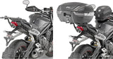 Motorradkoffer Monolock Schwarz 30 Lt Technopolymer - Givi Kompatibel Mit Triumph Street Triple 765 (2017-2019)