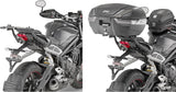 Monokey Trekker Outback Evo Smart Black Aluminium Top Case - 42 Lt Trekker Outback Evo Smart Aluminium - Givi Compatible With Triumph Street Triple 765 (2020)