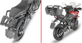 Motorradkoffer Monolock Riviera Schwarz Tech 46 Lt Riviera Technopolymer - Givi Kompatibel Mit Triumph Tiger 660 Sport (2022-2024)