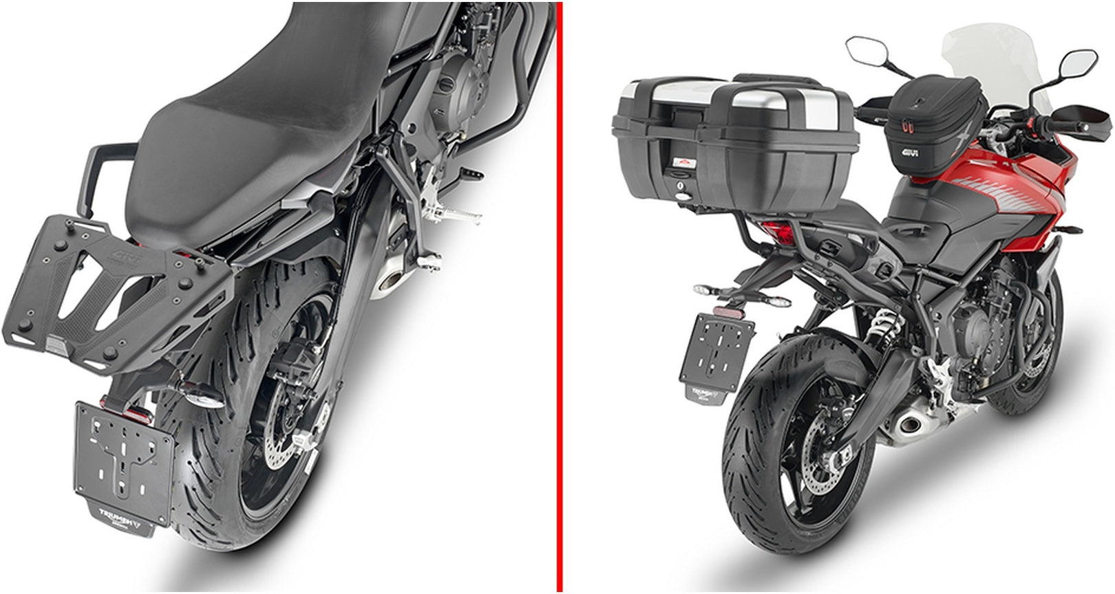 Monokey Trekker Outback Evo Smart Anodized Aluminium Top Case - 58 Lt Trekker Outback Evo Smart Anodized Aluminium - Givi Compatible With Triumph Tiger 660 Sport (2022-2024)