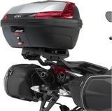 Monokey Trekker Alaska Black Aluminium Top Case - 44 Lt Trekker Alaska Aluminium - Givi Compatible With Aprilia Shiver 750 (2010-2020)