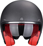 Urban-Helm Für Motorrad Scorpion Exo Belfast Evo Carbon Carbon Fiber Mattschwarz Rot Solid Grösse L