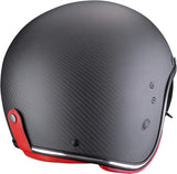 Urban-Helm Für Motorrad Scorpion Exo Belfast Evo Carbon Carbon Fiber Mattschwarz Rot Solid Grösse L