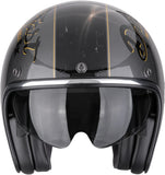 Urban-Helm Für Motorrad Scorpion Exo Belfast Evo Ultra Tct Silber Schwarz Gold Drive Fast Grösse Xs