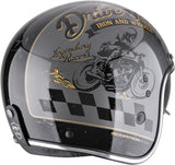 Urban-Helm Für Motorrad Scorpion Exo Belfast Evo Ultra Tct Silber Schwarz Gold Drive Fast Grösse Xs