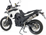 Auspuffendstück Mit Geräuschzulassung Lv One Evo Edelstahl Endkappe Carbon Fiber - Leovince Kompatibel Mit Bmw F 700 Gs (2013-2016)
