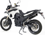 Exhaust Tip Without Sound Certification Lv One Evo Carbon Fiber Carbon Fiber End Cap - Leovince Compatible With Bmw F 700 Gs (2013-2016)
