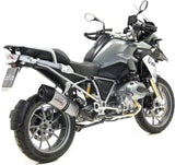 Auspuffendstück Mit Geräuschzulassung Lv One Evo Edelstahl Endkappe Carbon Fiber - Leovince Kompatibel Mit Bmw R 1200 Gs Adventure (2013-2016)
