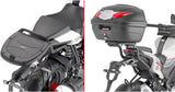Monolock Riviera Black Top Case - 46 Lt Riviera Technopolymer - Givi Compatible With Keeway Rkf 125 (2018-2024)