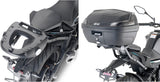 Monokey Black Top Case - 33 Lt Nylon - Givi Compatible With Cfmoto 650 Nk (2021-2024)