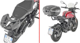 Monokey Trekker Dolomiti Black Aluminium Top Case - 46 Lt Trekker Dolomiti Aluminium - Givi Compatible With Moto Morini Seiemmezzo Str 650 (2022-2024)
