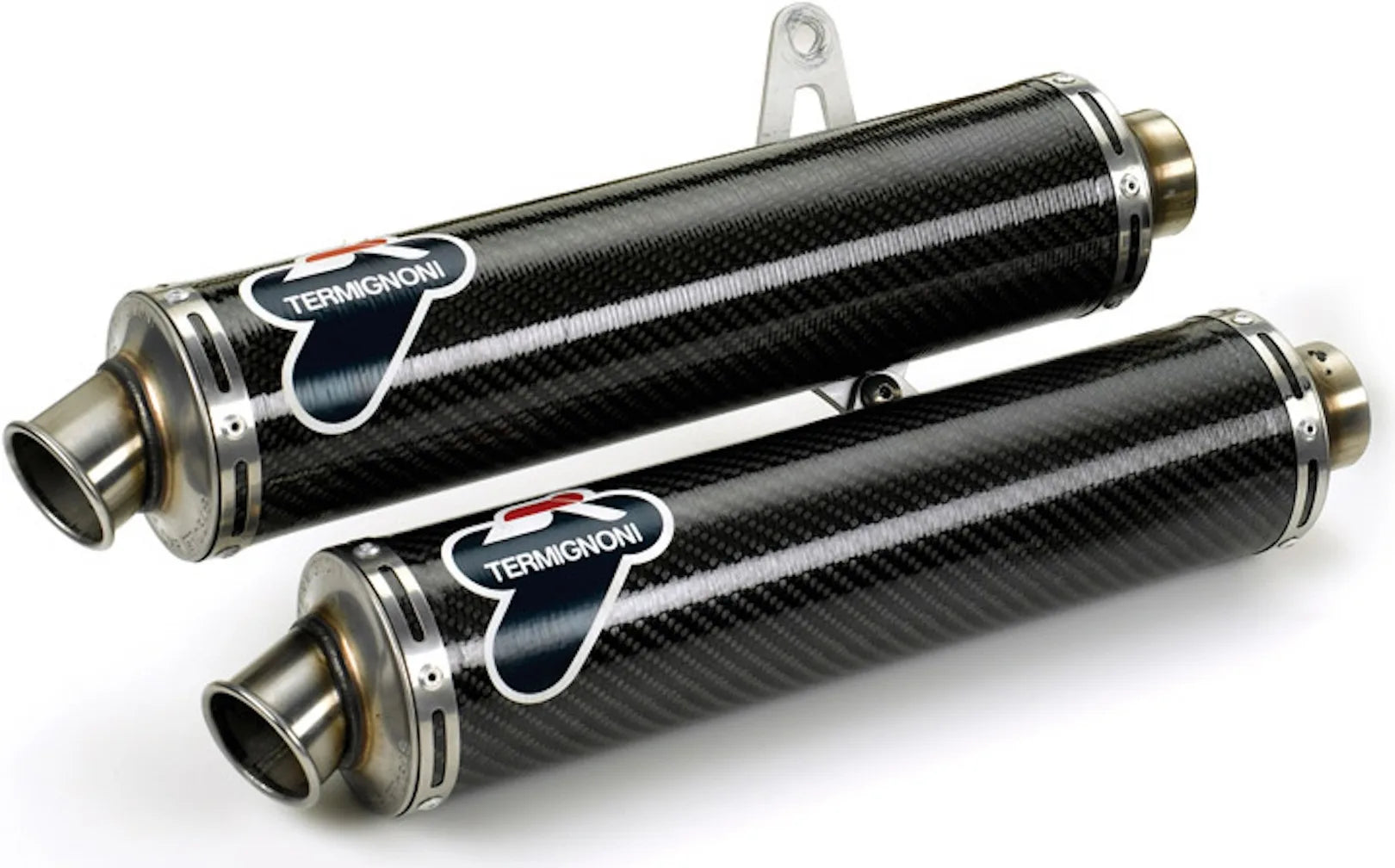 Auspuffendstück Mit Geräuschzulassung Carbon - Termignoni Kompatibel Mit Ducati Monster S4R - S4Rs 45°