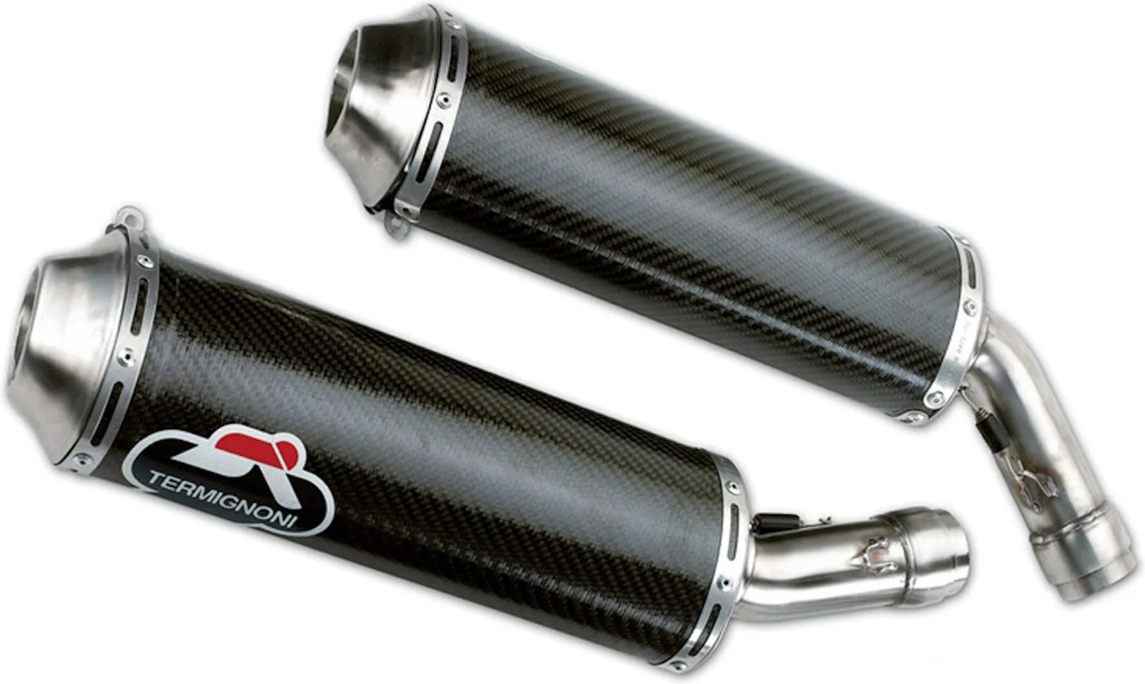 Auspuffendrohr Ohne Geräuschzulassung Sigari Carbon - Termignoni Kompatibel Mit Ducati Panigale 848 - 1098 - 1198