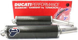 Doppelauspuffanlage Ohne Geräuschzulassung Carbon - Termignoni Kompatibel Mit Ducati Supersport 620