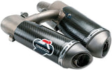 Dual Exhaust System With Sound Certification Carbon - Termignoni Compatible With Ducati Hypermotard 796