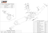 Katalysiertes Auspuffendstück Mit Geräuschzulassung Gp Stahl Schwarz - Mivv Kompatibel Mit Aprilia Rsv4 Aprc (2011-2016)
