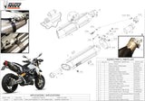 Doppelauspuffanlage Mit Katalysator Und Geräuschzulassung Suono Stahl Schwarz Carbon - Mivv Kompatibel Mit Aprilia Dorsoduro 1200 (2012-2016)