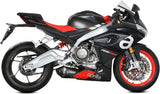Komplette Abgasanlage Mit Katalysator Und Geräuschzulassung Delta Race Stahl Schwarz Carbon - Mivv Kompatibel Mit Aprilia Rs 660 (2020-2024)