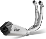 Komplette Auspuffanlage Ohne Katalysator Und Ohne Geräuschzulassung Delta Race Edelstahl Carbon - Mivv Kompatibel Mit Aprilia Rs 660 (2020-2024)