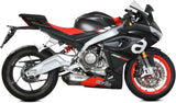 Komplette Auspuffanlage Ohne Katalysator Und Ohne Geräuschzulassung Delta Race Edelstahl Carbon - Mivv Kompatibel Mit Aprilia Tuono 660 (2021-2024)