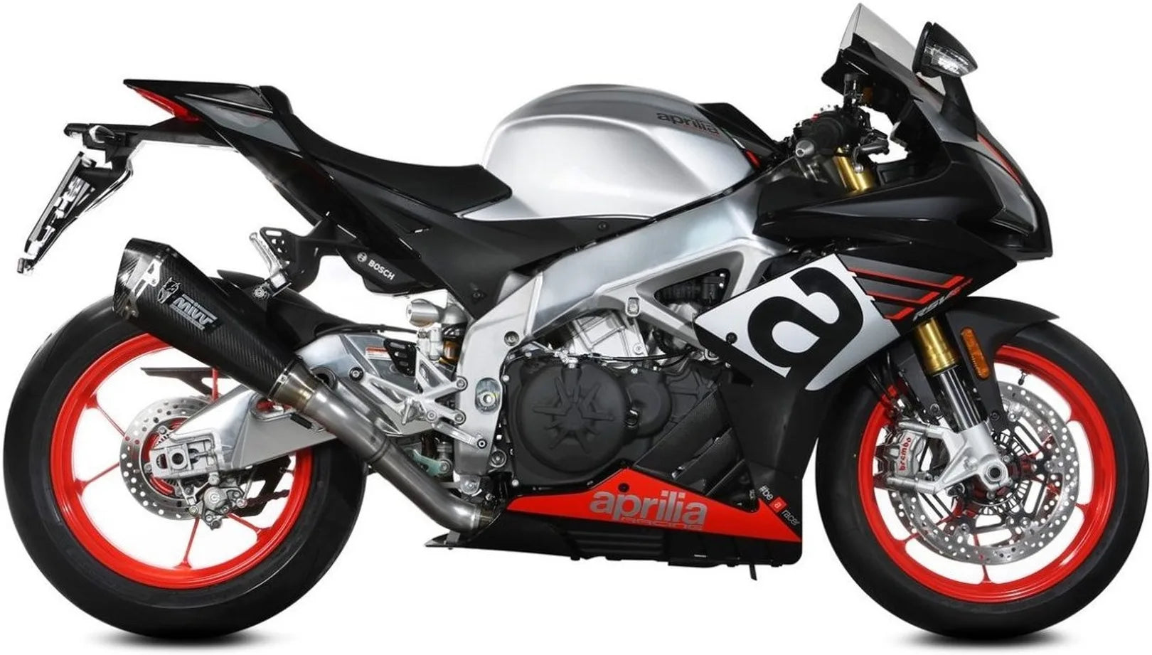 Katalysiertes Auspuffendstück Mit Geräuschzulassung Delta Race Carbon Carbon - Mivv Kompatibel Mit Aprilia Rsv4 (2017-2020)