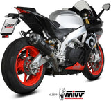 Auspuffendstück Ohne Katalysator Und Mit Geräuschzulassung Delta Race Carbon Carbon - Mivv Kompatibel Mit Aprilia Rsv4 (2017-2020)