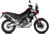 Komplette Auspuffanlage Ohne Katalysator Und Mit Geräuschzulassung Dakar Stahl Schwarz - Mivv Kompatibel Mit Aprilia Tuareg 660 (2022-2024)