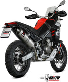 Komplette Auspuffanlage Ohne Katalysator Und Mit Geräuschzulassung Dakar Edelstahl - Mivv Kompatibel Mit Aprilia Tuareg 660 (2022-2024)
