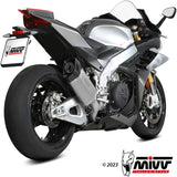 Katalysiertes Auspuffendstück Mit Geräuschzulassung Sr-1 Titan - Mivv Kompatibel Mit Aprilia Rsv4 (2021-2024)