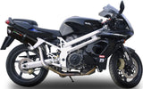 Doppelauspuffanlage Mit Geräuschzulassung Furore Alu Schwarz - Gpr Kompatibel Mit Aprilia Sl 1000 Falco (2000-2004)