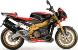 Doppelauspuffanlage Mit Geräuschzulassung Furore Alu Schwarz - Gpr Kompatibel Mit Aprilia Tuono R 1000 Factory (2006-2010)