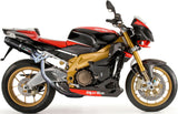 Doppelauspuffanlage Mit Geräuschzulassung Furore Alu Schwarz - Gpr Kompatibel Mit Aprilia Tuono R 1000 Factory (2006-2010)